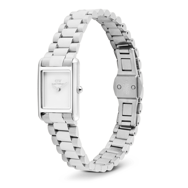 Daniel Wellington Bound Mini 3-Link Silber Damen Uhr DW00100930-zoom-