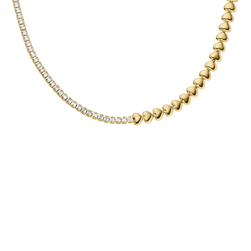 Fossil Sutton Brass Women's Necklace JA7302710-zoom-