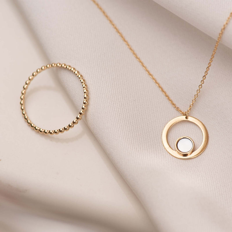 Isabel Bernard Belleville Nova 14 Karat | Gold Halskette IB340029-zoom-