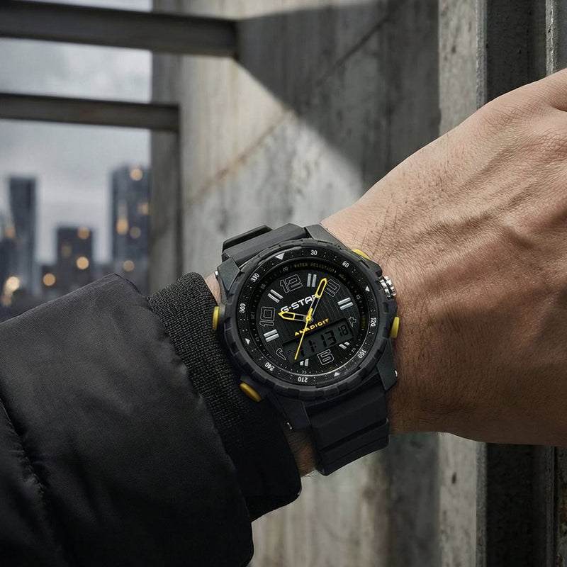 G-STAR Ops01 Schwarze Ana-Digi Uhr GSW.502.02-zoom-