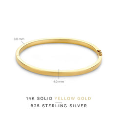 Isabel Bernard Cour d'Honneur Clara 14 Carat Golden Bangle IB320113-56