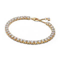 Pandora Timeless Gold Plated Sparkling Bold Tennis Bracelet 563539C01-18