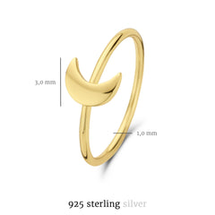 Selected Jewels Julie Louna 925 Sterling Zilveren Goudkleurige Ring SJ300017-58
