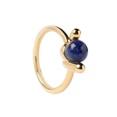 P D Paola Twist 925 Sterling Silver Ring with Gold Plating AN01-D21-12
