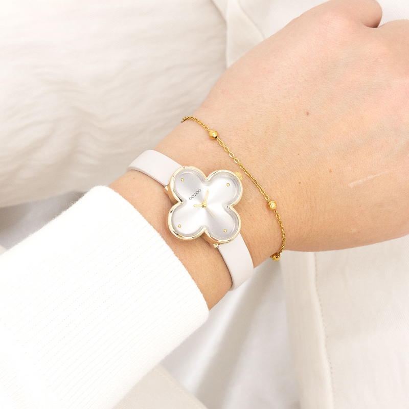 OOZOO Timepieces Moonbeam Kleeblatt Damenuhr C11521-zoom-