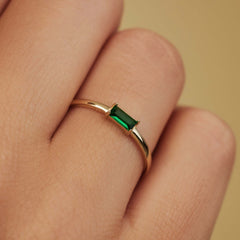 Isabel Bernard Baguette Vere 14 karaat gouden ring IB330021-50