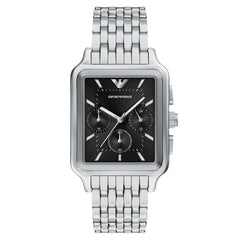 Emporio Armani Rectangular Black Dial Watch AR11751