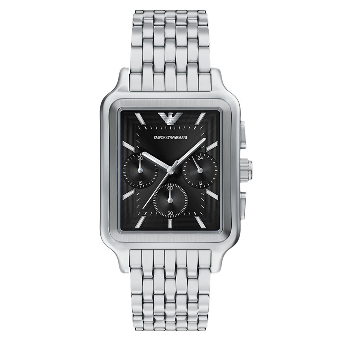 Emporio Armani Rectangular Black Dial Watch AR11751