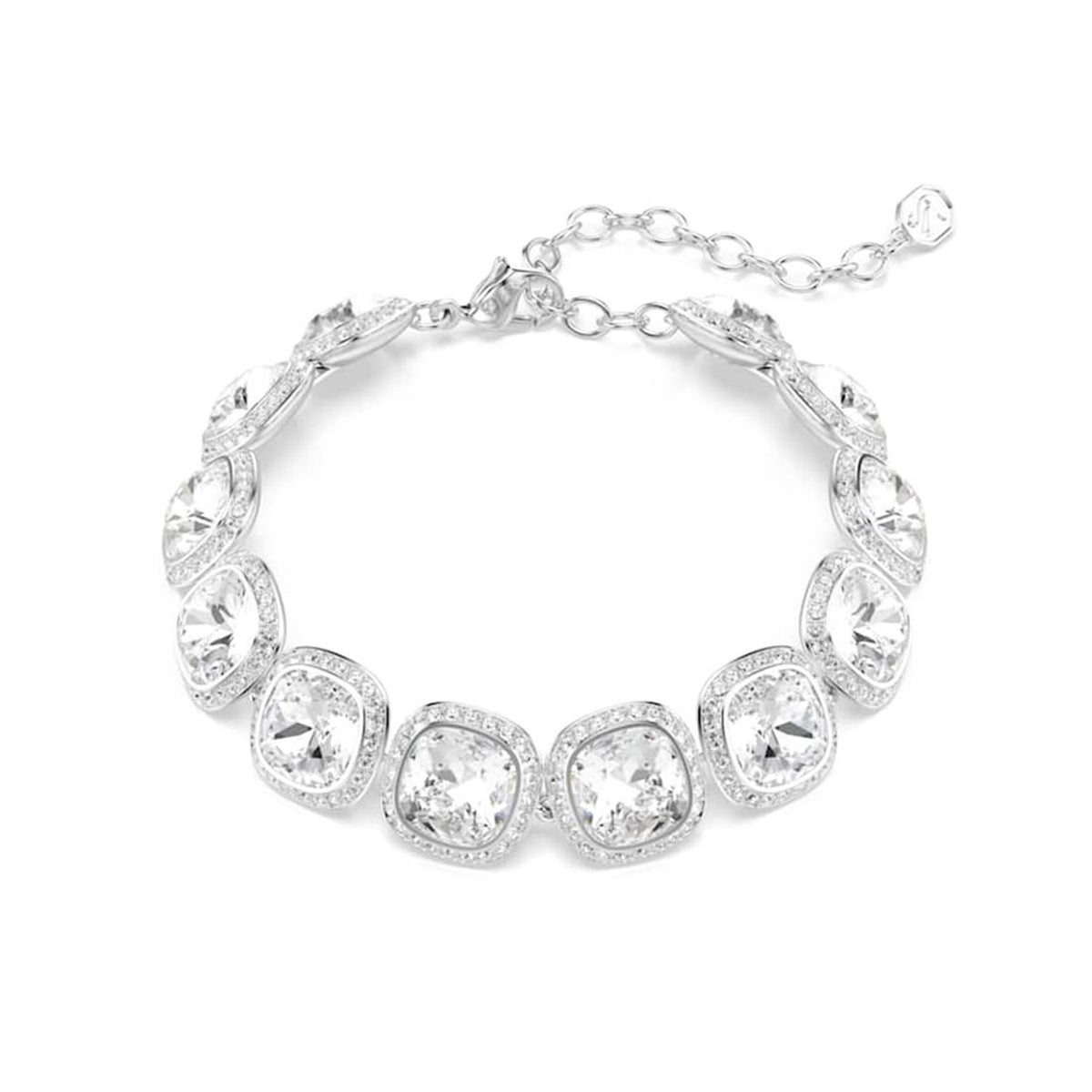 Swarovski Una Angelic Cushion Silver-Tone Bracelet 5751558