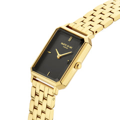 Parte Di Me Orologio Rechthoekig Women'sWatch Gold-coloured and Black PDM09001