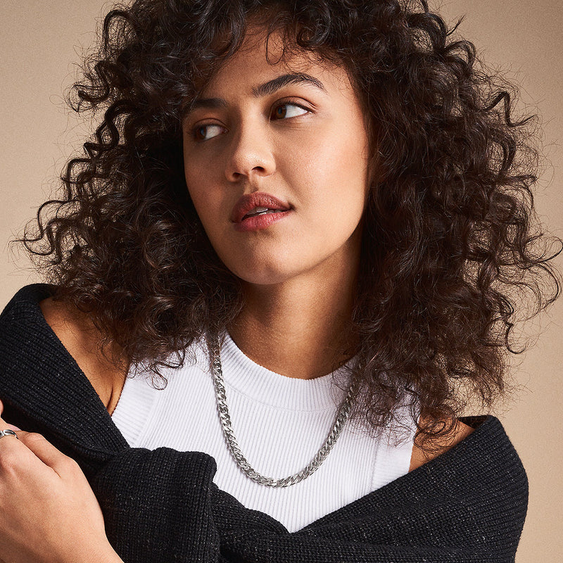 Fossil Harlow Silberfarbene Kette JF04696040-zoom-