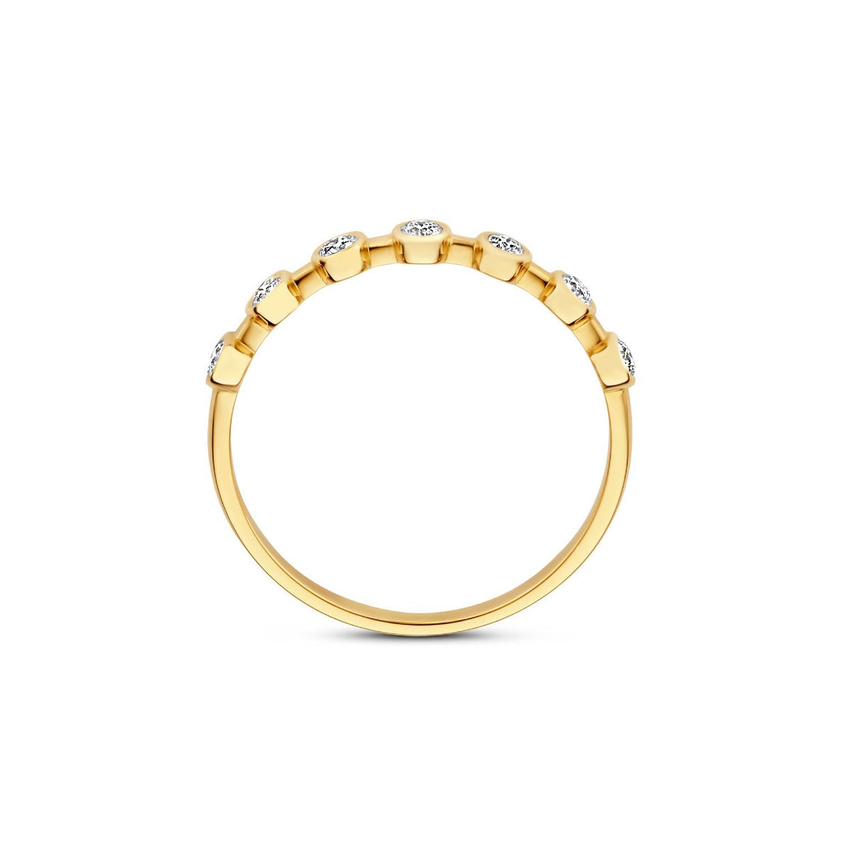 Isabel Bernard De la Paix Flavie 14 Karat Gold Ring With Diamond 0.18 Carat IBD330033-54