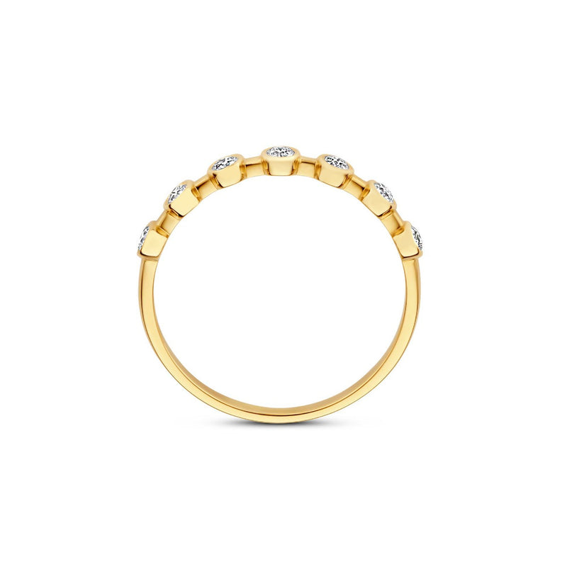 Isabel Bernard De la Paix Flavie 14 Karat | Gold Ring | Diamant 0.18 Karat | IBD330033-54-zoom-