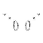 Karma 925 Sterling Zilveren Shape of my Heart Earparty-72