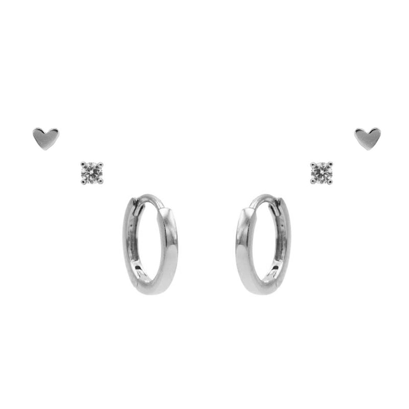 Karma 925 Sterling Zilveren Shape of my Heart Earparty-72-zoom-