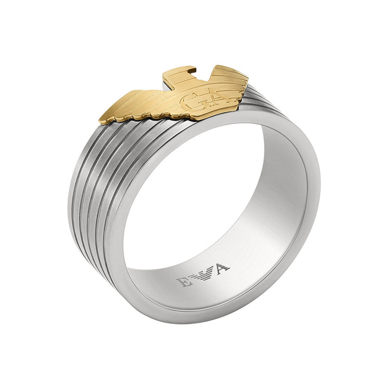 Emporio Armani Eagle Logo Silberfarbene Ring EGS3076040-9-zoom-
