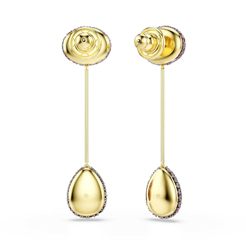 Swarovski Sublima Glam Ohrringe in Goldoptik mit roten Kristallen 5752891-zoom-