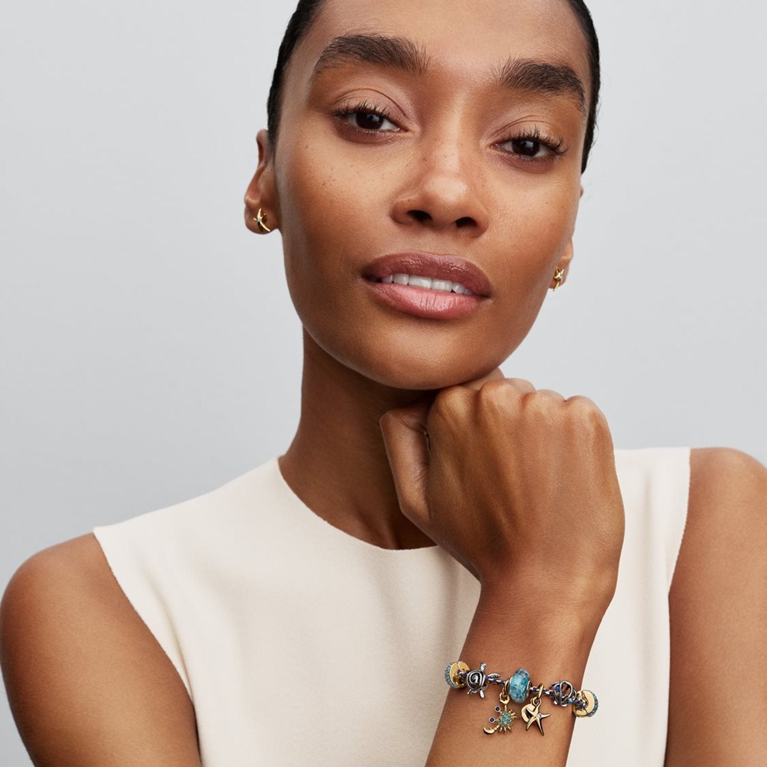 Pandora Moments Gold Plated Crab Dangle Charm 764684C01