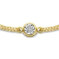 Isabel Bernard De La Paix Inaya 14 Carat Golden Bracelet | diamond 0.02 ct | IBD320011