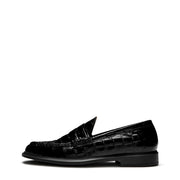 Isabel Bernard Vendôme Blandine Kroko Schwarz Kalbsleder Loafers IB51015-201-38