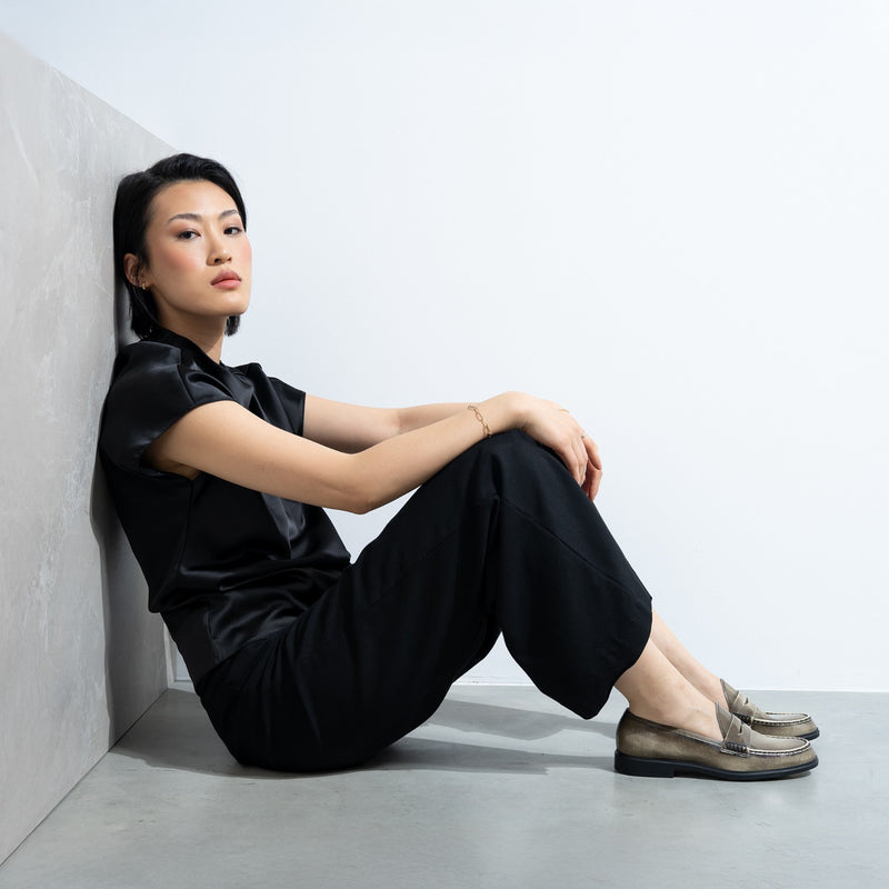 Isabel Bernard Vendôme Blandine cremefarbene Spazzolato-Leder Loafer IB51015-638-39-zoom-