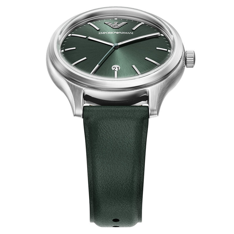 Emporio Armani Round Green Dial Watch AR11749-zoom-