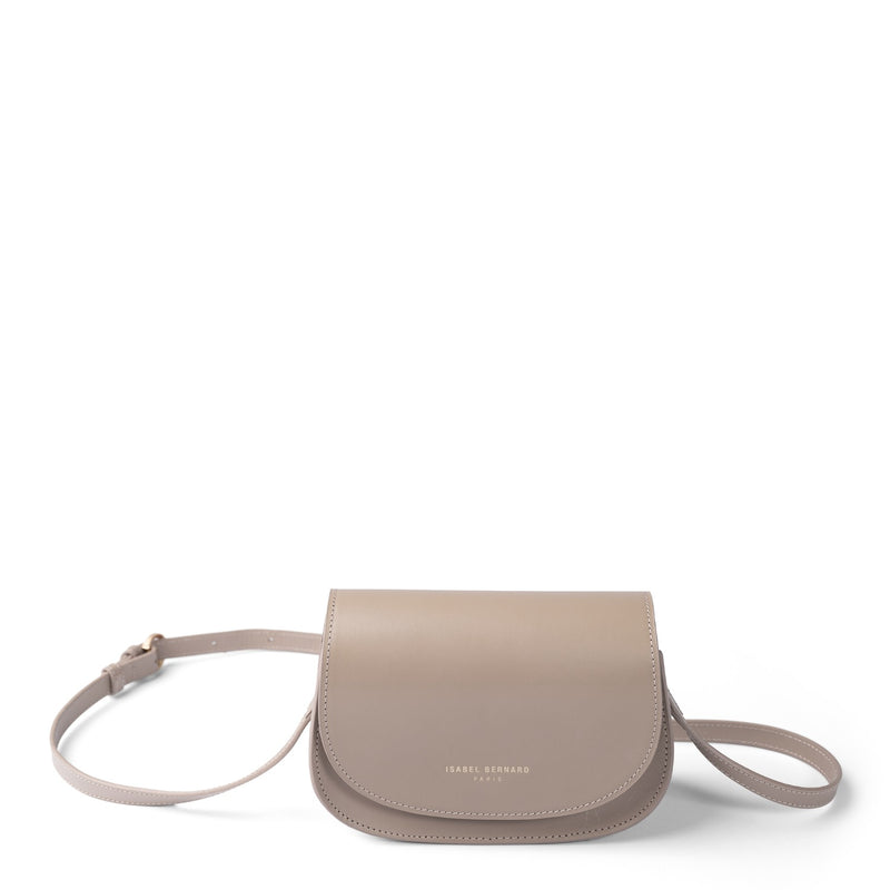 Isabel Bernard Montmartre Manon Taupe Naturleder Crossbody Tasche IB21116-zoom-