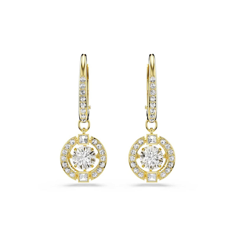 Swarovski Una Sparkling DC Goldfarbene Ohrringe 5758095-zoom-