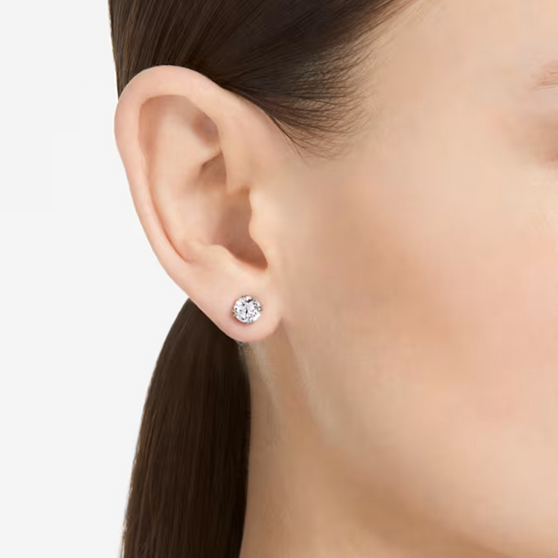 Swarovski Constella Silberfarbene Ohrknöpfe 5636712-zoom-