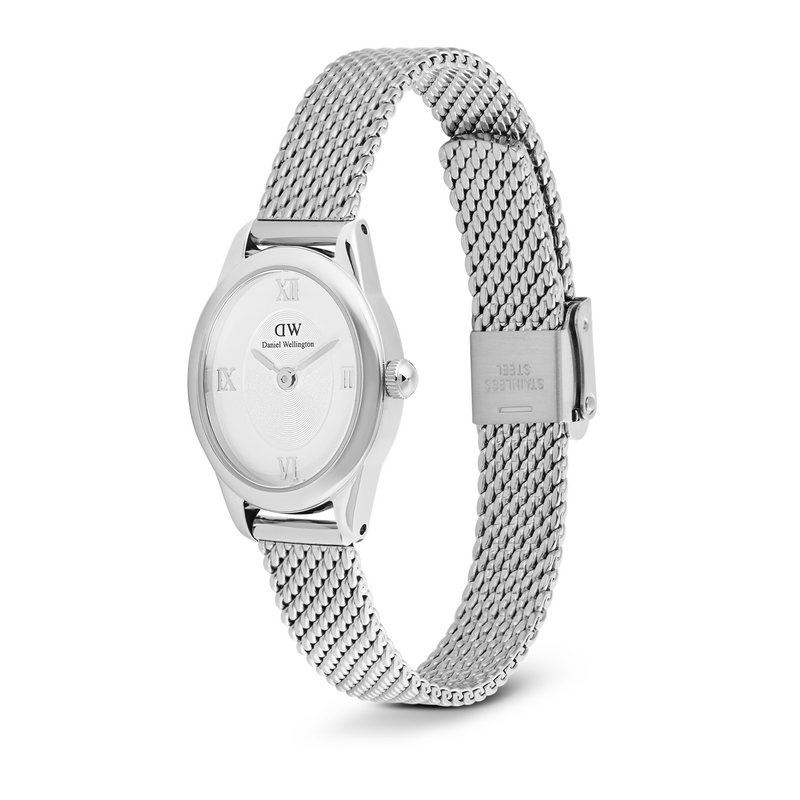 Daniel Wellington Ophelia Mini Mesh White Silver Damenuhr DW00100938-zoom-