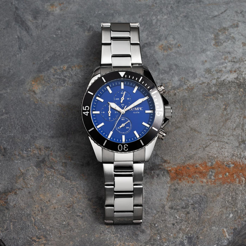 Olympic Paul herren Uhr Silber OL89HSS058-zoom-