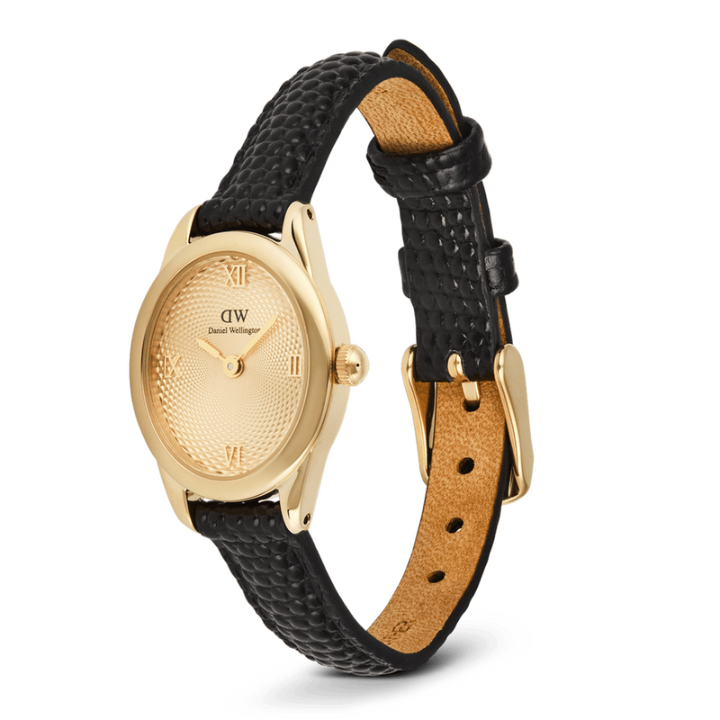 Daniel Wellington Ophelia Mini Black Lizard Unitone Goldfarben Uhr DW00100897-zoom-