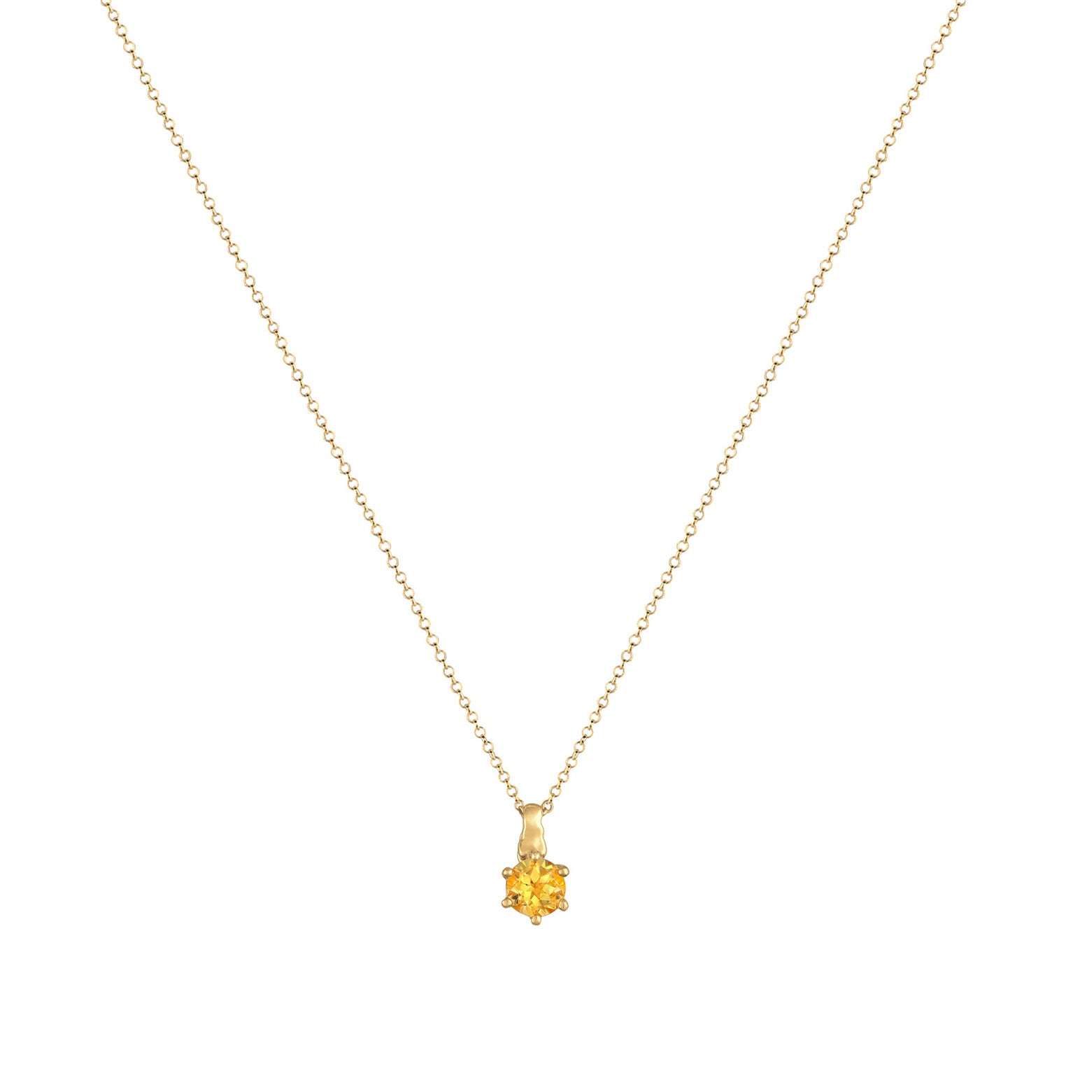 Elli 925 Sterling Silver Solitaire Necklace 2004-BF-0007865-001