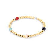 Tommy Hilfiger Edelstahl Goldfarbenes Damen Perlenarmband TJ2781040