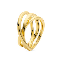 Sif Jakobs Gold Plated Spirale Pianura Ring SJ-R2590-YG-56