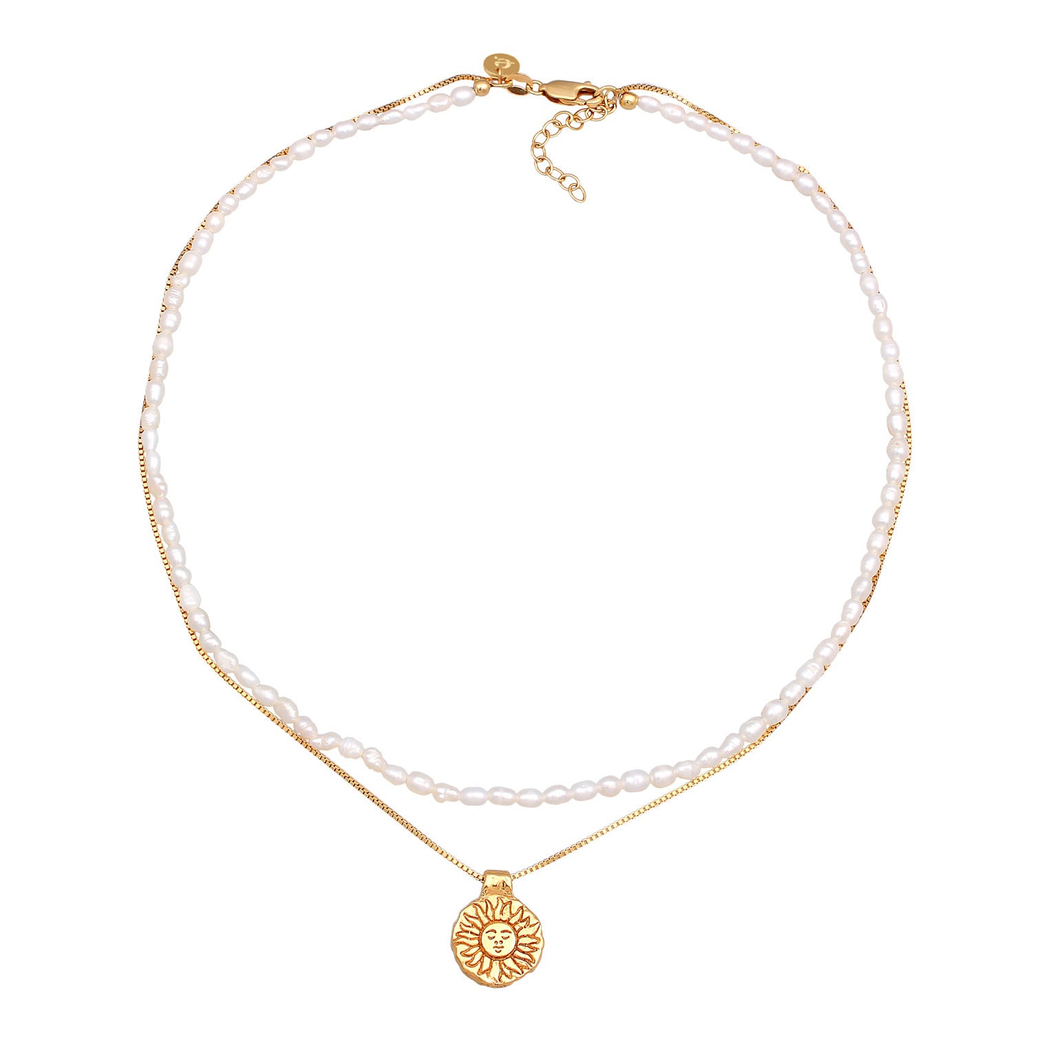 Elli 925 Sterling Silver Layered Choker 2004-BF-0007246-001