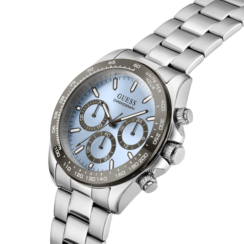 Guess Arthur Light Blue Chronograph Men's Watch GW1058G1-zoom-