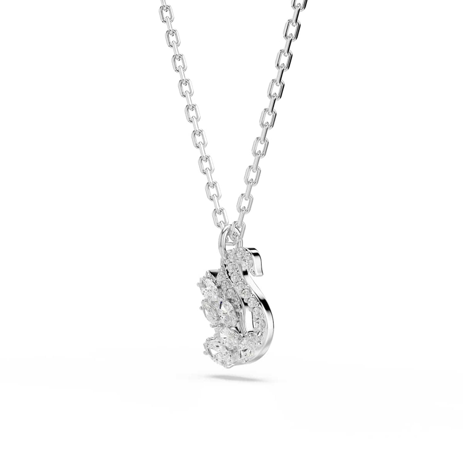 Swarovski Swan Pave Silver-Tone Necklace 5754347
