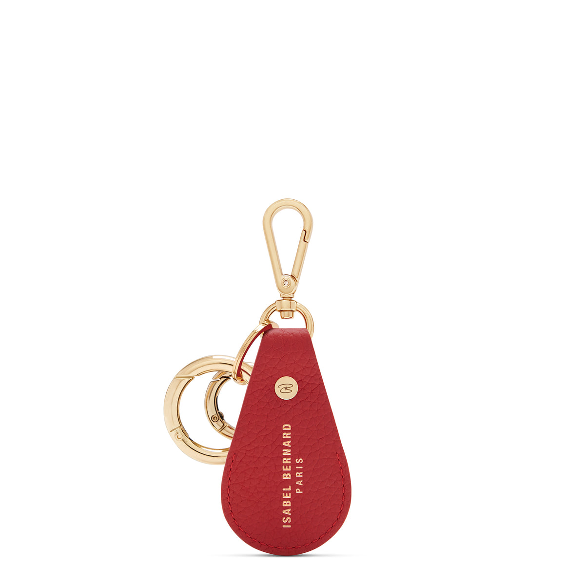 Isabel Bernard Honoré Filou Rood Calfskin Airtag Key Pendant IB66000-050
