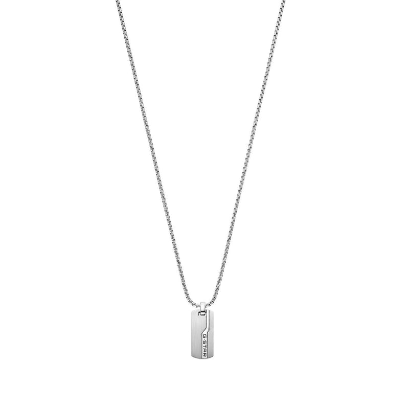 G-STAR Unistrial Silberne Box Chain Halskette GSJ.112.01-zoom-