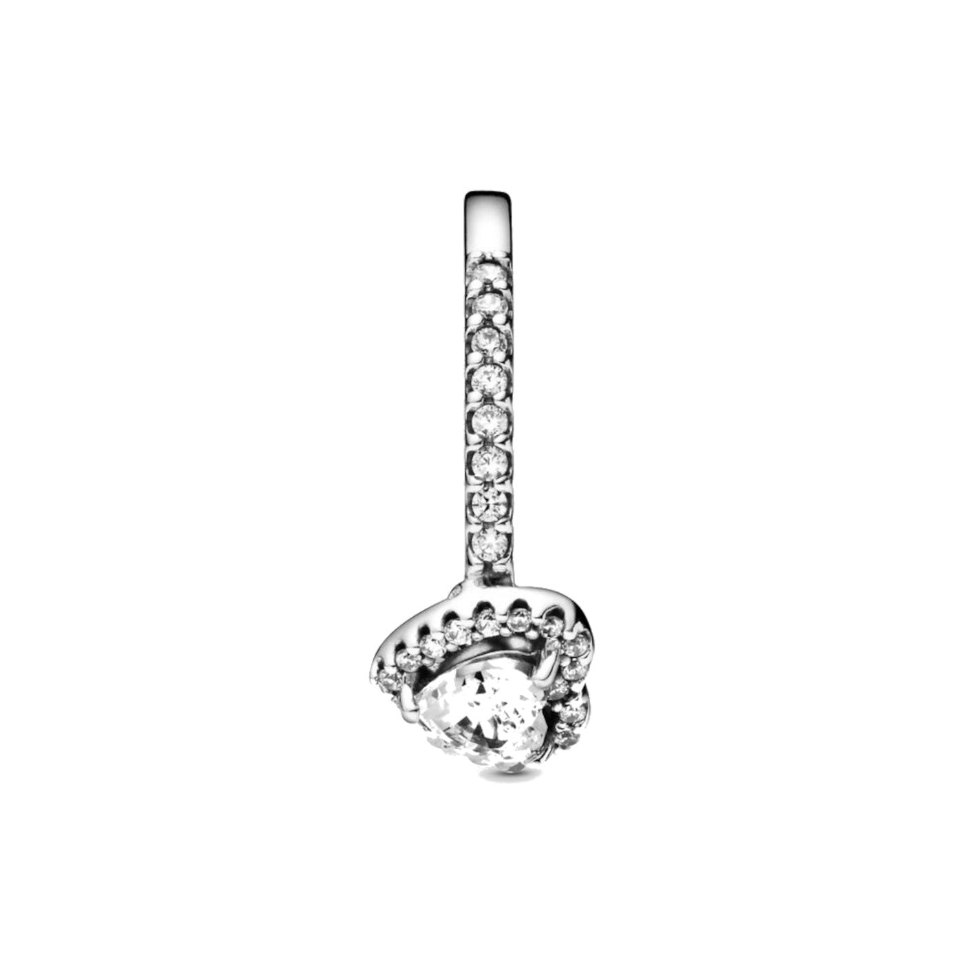Pandora Stories 925 Sterling Silver Heart Ring 198421C01-52 (size: 52)