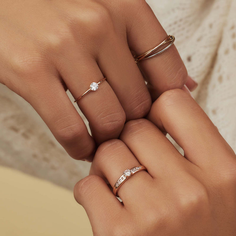 Isabel Bernard La Concorde Abelle 14 Karat | Roségold Ring IB330025-48-zoom-