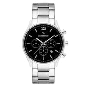 Mats Meier Grand Cornier Chrono Schwarz/Silberfarbene Uhr MM00110
