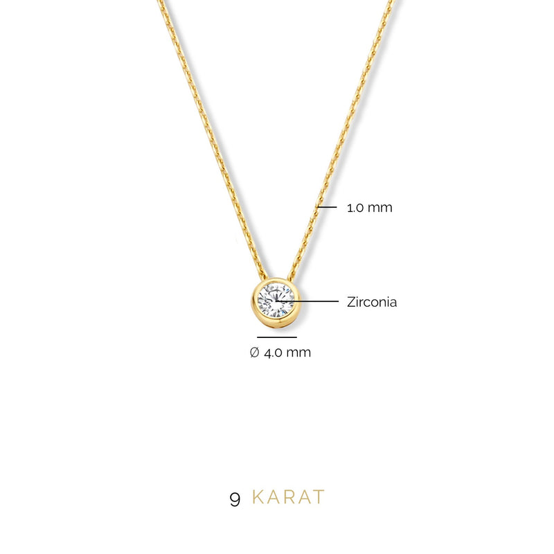 Beloro Jewels Regalo d'Amore 9 Karat Gold Halskette und Armband Geschenkset BO90025-zoom-