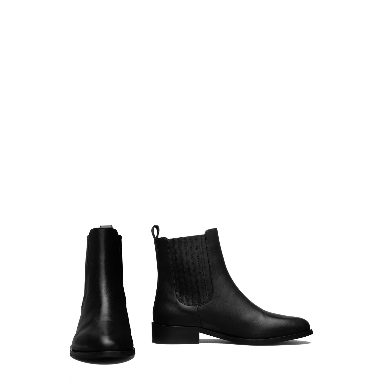 Isabel Bernard Vendôme Chey Black Calfskin Leather Chelsea Boots IB53012-001-42