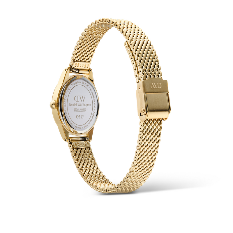 Daniel Wellington Ophelia Mini Mesh White Goldfarben Damenuhr DW00100939-zoom-