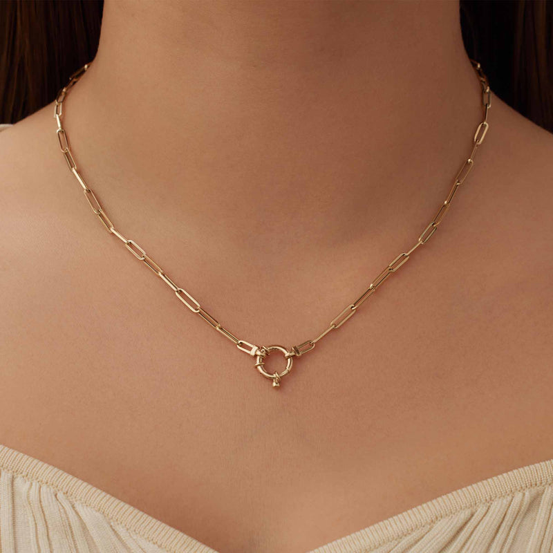 Isabel Bernard Aidee Odile 14 Karat | Gold Kette Halskette IB340160-zoom-