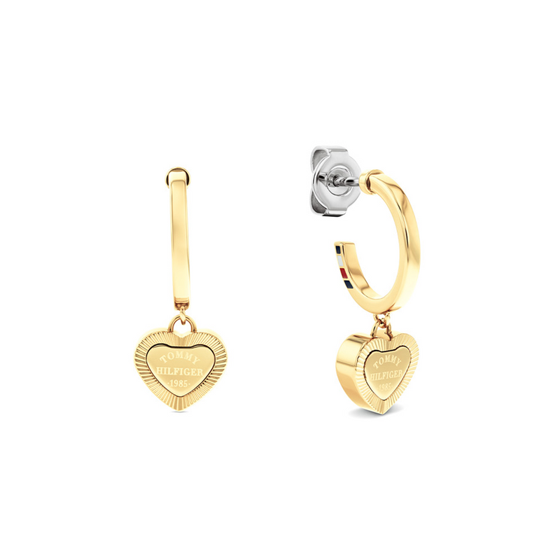 Tommy Hilfiger Edelstahl Goldfarben Damen Ohrringe TJ2781014-zoom-