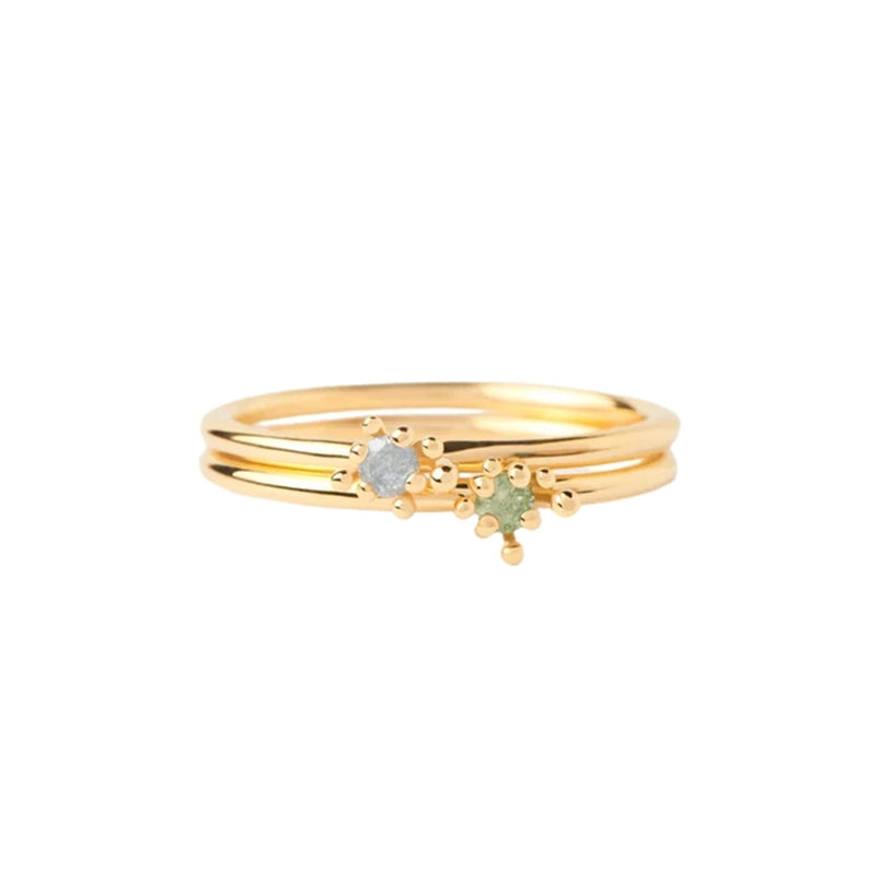 P D Paola Color 925 Sterling Silver Ring with Gold Plating AN01-C94-16-zoom-