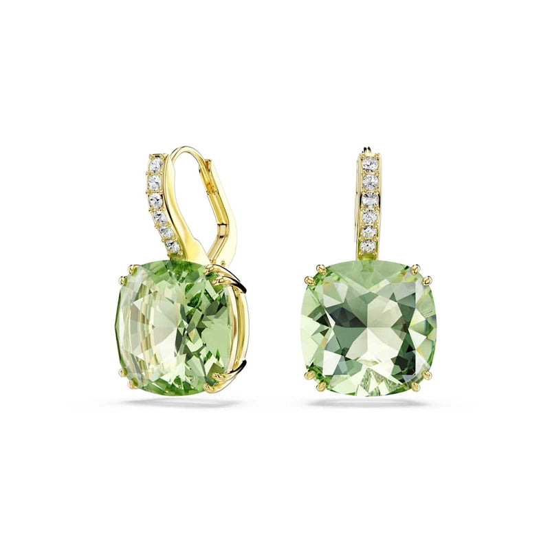 Swarovski Millenia Ohrringe in Goldoptik mit grünem Kristall 5764822-zoom-